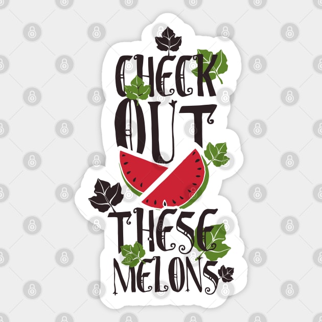 Check out these melons Sticker by AutoNerd